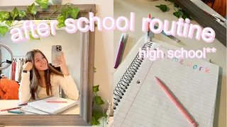 my REALISTIC after school routine *freshman year*