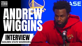 Andrew Wiggins Reacts to Golden State Warriors vs. Boston Celtics NBA Finals Matchup. Guarding Tatum