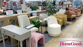 HOMEGOODS FURNITURE ARMCHAIRS COFFEE TABLES EASTER DECOR SHOP WITH ME SHOPPING STORE WALK THROUGH