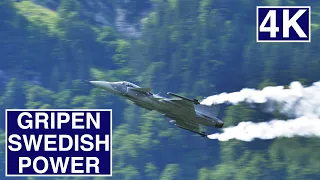 🇸🇪 Saab JAS 39 Gripen ✈ Powerful Swedish Fighter Jet 4K Video 📹