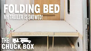 Building the Fold-Down Bed | DIY Cargo Trailer Camper Conversion