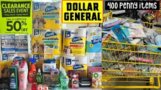 Dollar General CLEARANCE EVENT massive HAUL + 400 PENNY ITEMS!