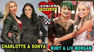 5 Lesbian WWE Couples - Charlotte Flair & Sonya Deville, Liv Morgan & Ruby Riott