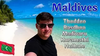 MALDIVES. Diving on Thoddoo, Rasdhoo, Kuramathi, Madivaru.