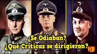 ¿Qué Opinaban los Grandes Mariscales Alemanes sobre ellos Mismos? ¿Cómo era su Relación?