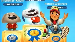 SUBWAY SURFERS JAKE VS TALKING TOM GOLD RUN ( TALKING HANK VS JAKE RUN CHARACTERS )