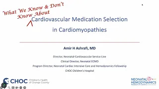 What we Know & Don't Know About Cardiovascular Medication Selection in Cardiomyopathies