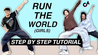 Beyoncé - Run the World (Girls) *EASY DANCE TUTORIAL* (Beginner Friendly)