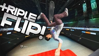 Skate 3 Xbox One: TAILWALK TRIPLE FLIP LANDED! | X7 Albert