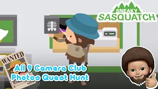 Sneaky Sasquatch Walkthrough - All Camera Club Level Photo Quests Hunt (Pizza Can, check the desc)