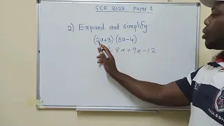 Expand and simplify (2a+3)(3a-4)