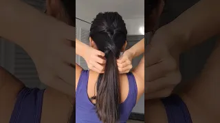 Easy Low Ponytail Hairstyle ❤️❤️ #ponytailhairstyle #lowponytail