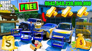 FRANKLIN & SHINCHAN BECOME BILLIONAIRE ll EVERYTHING IS FREE IN GTA5! SumitOP