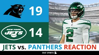 New York Jets News After 19-14 Loss At Panthers | Mekhi Becton Injury  & Zach Wilson Debut