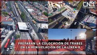 Concluye el retiro de las trabes de la renivelación de la Línea 9 del metro de la CDMX