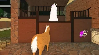 The Trapped Unicorn ! Let's Play Roblox Horse World - Game Video