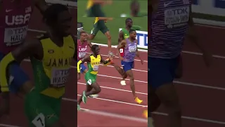 Incredible home straight from 🇯🇲's Watson in 400m final 🔥 #athletics #worldathleticschamps #jamaica