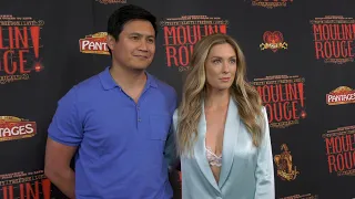 Rene Gube and Briga Heelan "Moulin Rouge! The Musical" Opening Night Red Carpet in Los Angeles