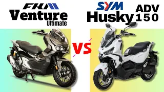 FKM Venture 150 Ultimate vs SYM Husky ADV 150 | Side by Side Comparison | Specs & Price | 2024