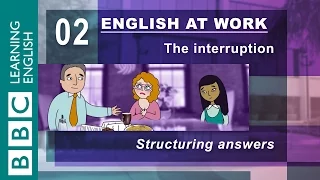 Answering interview questions - 02 - English at Work helps.