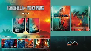 Godzilla vs. Kong  Manta Lab Exclusive One Click Box Fullslip Steelbook Blu-ray Unboxing