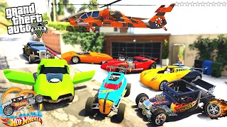 GTA 5 - Stealing HOT-WHEELS CARS with Franklin! ( GTA V Real Life Cars #33)