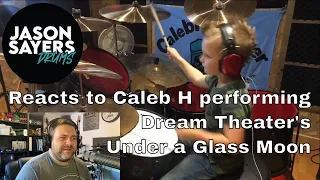 Drummer reacts to Caleb H - Dream Theater - Under a Glass Moon