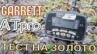 Garrett ATpro Тест на золото