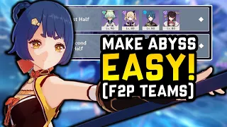 HOW TO BEAT SPIRAL ABYSS FLOORS 11 & 12! Genshin Impact 2.7 Detailed Spiral Abyss Guide [F2P Teams]