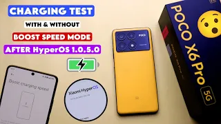 😱 POCO X6 Pro Charging Test After HyperOS 1.0.5.0 Update | Boost Charging Speed POCO X6 Pro!