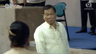 Duterte shakes De Lima's hand at SONA 2016