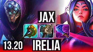 JAX vs IRELIA (TOP) | 10/1/6, 66% winrate | KR Master | 13.20