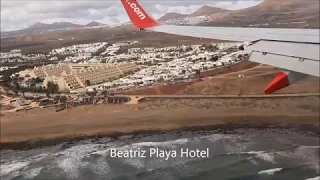 Lanzarote Landing - Jet2 - Great views of Puerto Del Carmen