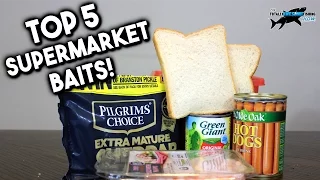 TOP 5 SUPERMARKET FISHING BAITS!!