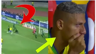Richarlison in Tears After Missed Chance for Brazil
