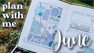 JUNE 2023 PLAN WITH ME | Hydrangea Bullet Journal Theme ft. Ana Luisa