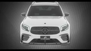 Mercedes-Benz GLB (X247) - Future Design carbon Front Lip [3 pieces] installation illustration