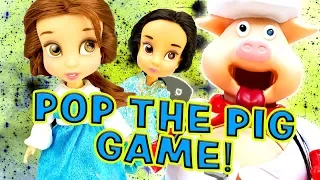 Disney Princesses Play the Pop the Pig Game! W/ Jasmine, Moana & Merida