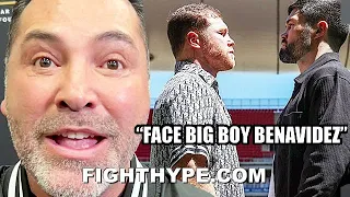 DE LA HOYA TELLS CANELO TO FACE "BIG BOY" BENAVIDEZ NEXT; REACTS TO CANELO VS. RYDER IN MEXICO