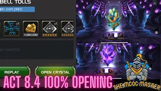 Act 8 100% crystal opening | Titan, 5 7 star crystals and more! CEO 1000% | MCOC