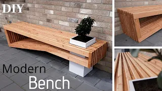 Modern Bench DIY/ Gartenbank selber bauen/ Easy Outdoor Bench/ Bank aus Holz bauen/Sitzbank/лавка