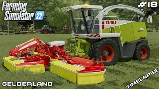 MEET FRANKENSTEIN CLAAS JAGUAR MOWER | Animals on Gelderland | Farming Simulator 22 | Episode 18