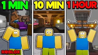 Roblox SCP 3008 Bases: 1 Minute VS 10 Minutes VS 1 Hour