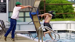 Chair Pulling Splash Prank