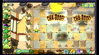 PVZ2 PYRAMID OF DOOM LEVEL 30 ONLY MINT PLANTS