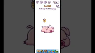 Tricky brains level 102 wake up the little piggy walkthrough solution