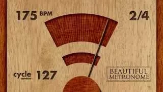 175 BPM 2/4 Wood Metronome HD