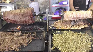 Ukraine Street Food in Kyiv. Huge Kebabs, Wraps, Meat Skewers, Noodles, Churros and more