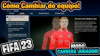 Como RECIBIR OFERTAS de otros EQUIPOS en FIFA 23 MODO CARRERA JUGADOR