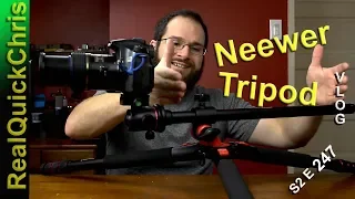 neewer camera tripod with 360 degree rotable center column and ball head